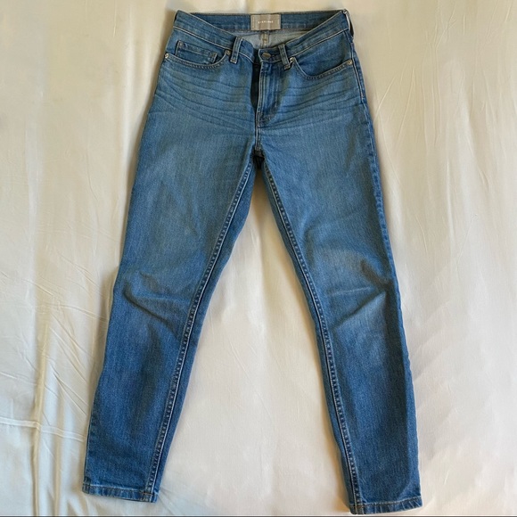 Everlane The High-Rise Skinny Jean - Mid Blue - Picture 4 of 8